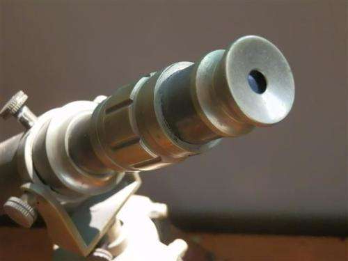 Old Brass Telescope on Wood and Brass Tripot Sales Sample - in perfect working condition