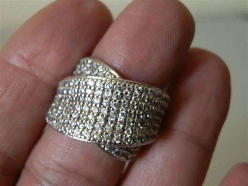 Smashing Heavy Solid Sterling Silver Ring - weight 12.7 g