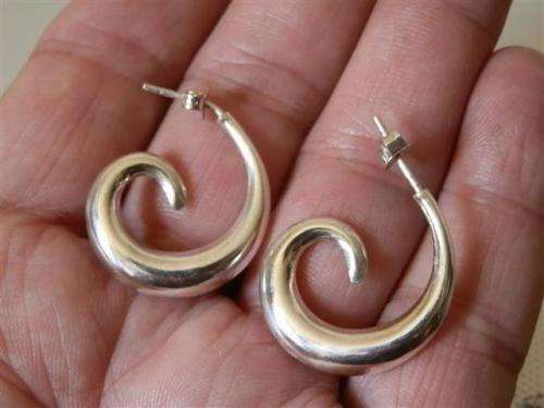 Fascinating Solid Sterling Silver Earrings