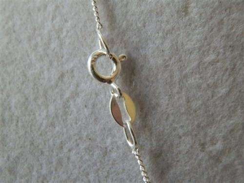 Charming solid sterling silver heart necklace