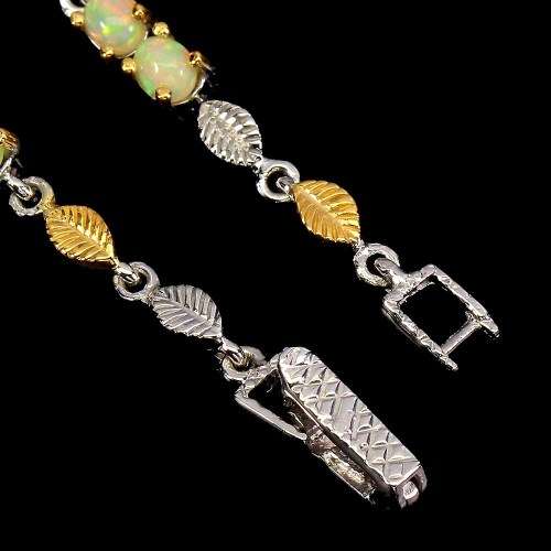 Fantastic Natural Ethiopian Fire Opal Solid Sterling Silver - weight 10.7 g