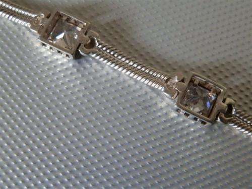 Dazzling Solid Sterling Silver Bracelet - weight 14.1 g