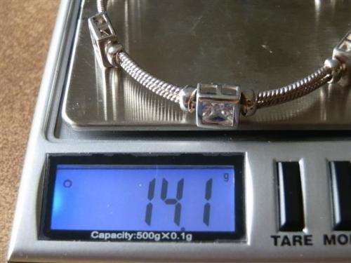 Dazzling Solid Sterling Silver Bracelet - weight 14.1 g