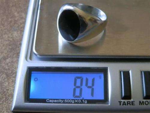 Very Nice Solid Sterling Silver Onyx Men`s Ring - weight 8.4 g
