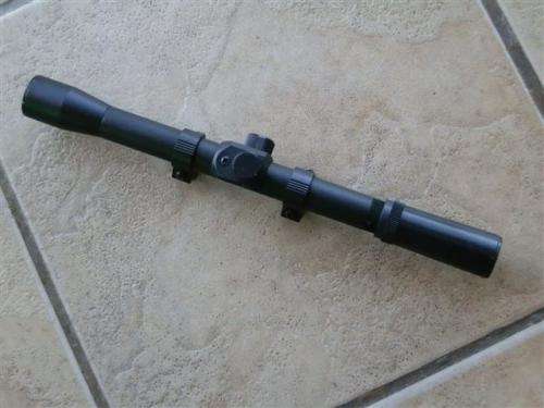 Model #90 - `Marksman`  Air Rifle .177 Cal with 4 x 32mm Scope and Mounts - Working Condition