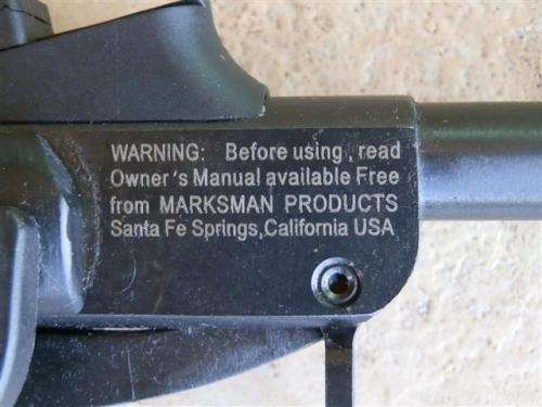 Model #90 - `Marksman`  Air Rifle .177 Cal with 4 x 32mm Scope and Mounts - Working Condition