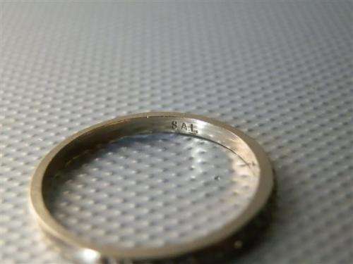 SALE!!  Fabulous Solid 9 ct Gold and Natural Diamond Stack Ring (1)