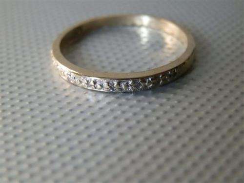 SALE!!  Fabulous Solid 9 ct Gold and Natural Diamond Stack Ring (1)