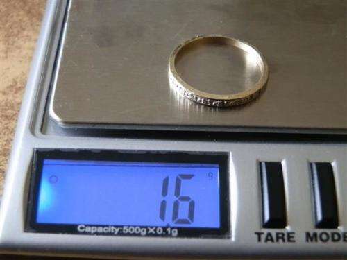 SALE!!  Fabulous Solid 9 ct Gold and Natural Diamond Stack Ring (1)