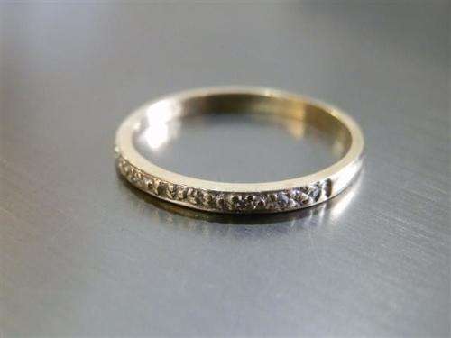 SALE!!  Fabulous Solid 9 ct Gold and Natural Diamond Stack Ring (1)