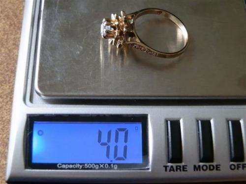 Vintage 9 ct Gold Blue Toapz Ring - weight 4 gram