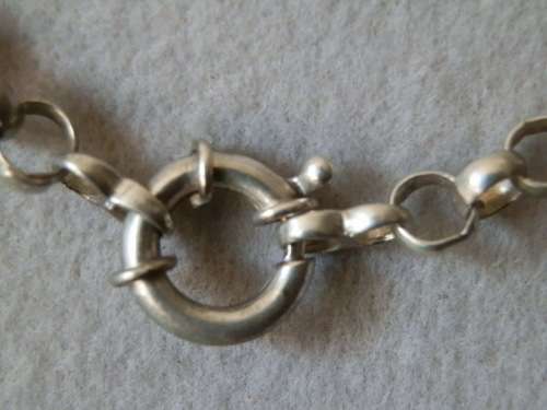 Heavy Sterling Silver Italian Belcher Neck Chain with Signoretti Clasp - weight 27.5 g