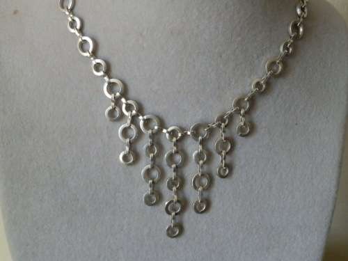 Heavy Solid Sterling Silver Necklace - weight 42.2 g