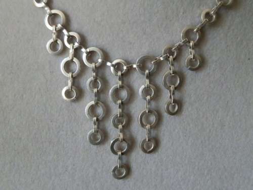 Heavy Solid Sterling Silver Necklace - weight 42.2 g