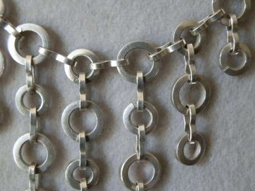 Heavy Solid Sterling Silver Necklace - weight 42.2 g