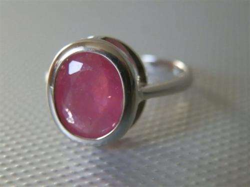 Sterling Silver Ruby Ring