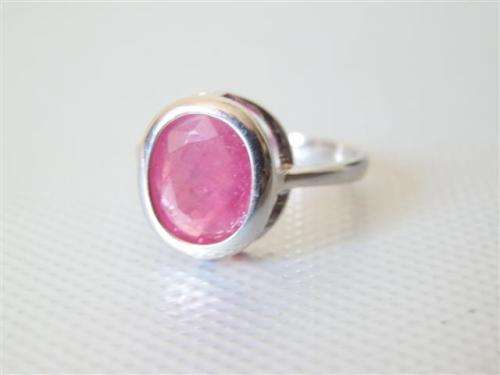 Sterling Silver Ruby Ring