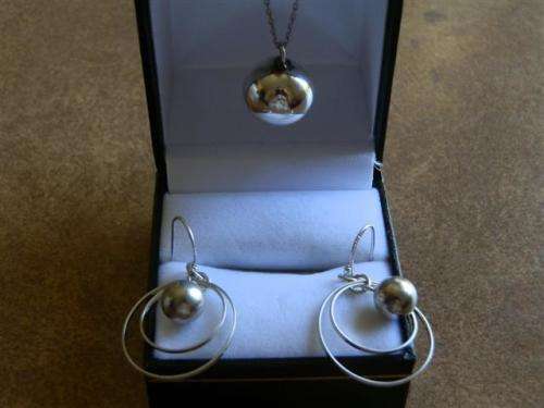 Sterling Silver Pendant and Earring Set