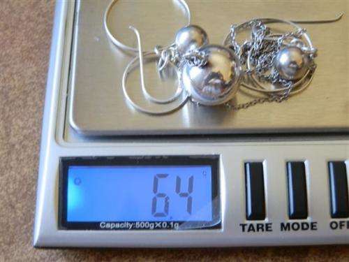 Sterling Silver Pendant and Earring Set