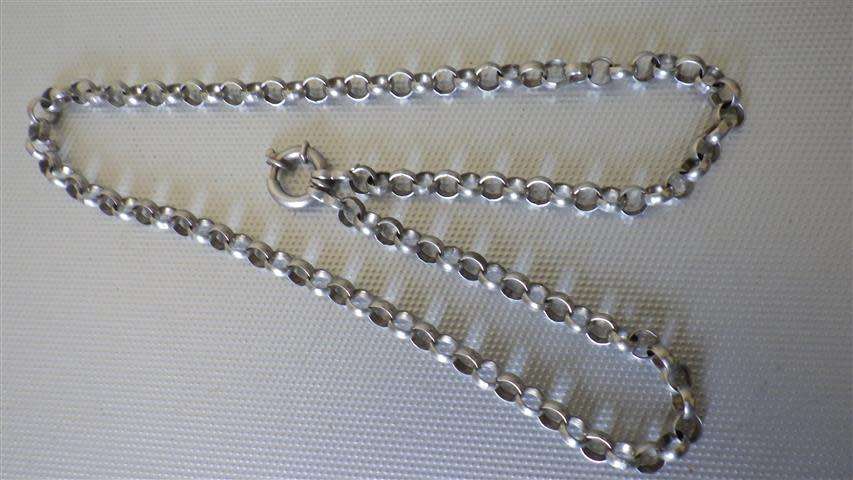 Heavy Sterling Silver Italian Belcher Neck Chain with Signoretti Clasp - weight 27.5 g