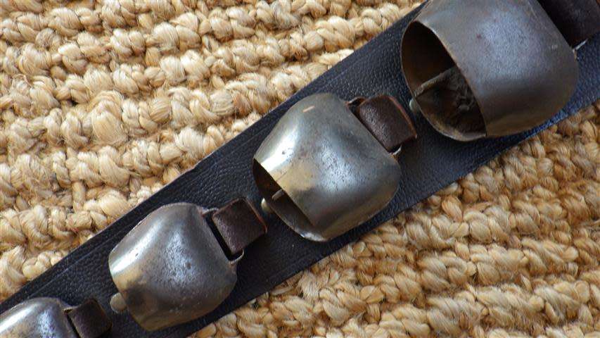 Antique Leather Cow Bell String - made in West Germany