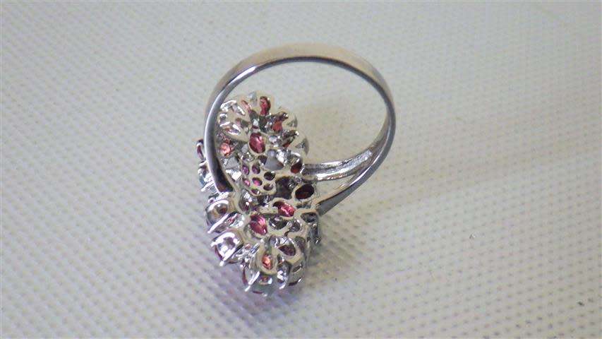 Marvelous Sterling Silver Garnet Ring