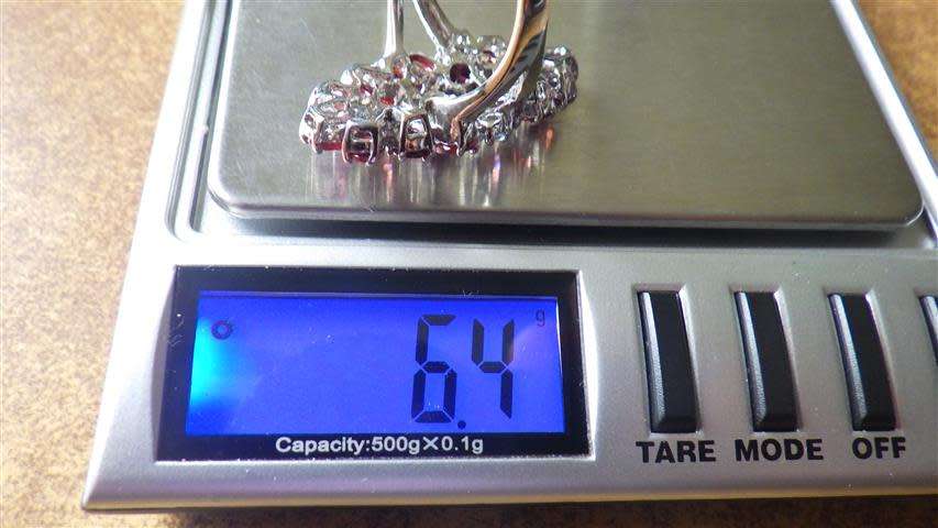 Marvelous Sterling Silver Garnet Ring