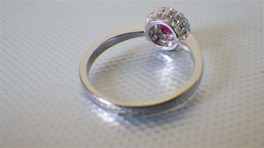 Sparkling Sterling Silver Ruby Ring