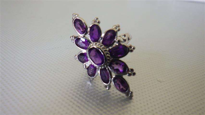 Awesome Sterling Silver Amethyst Ring