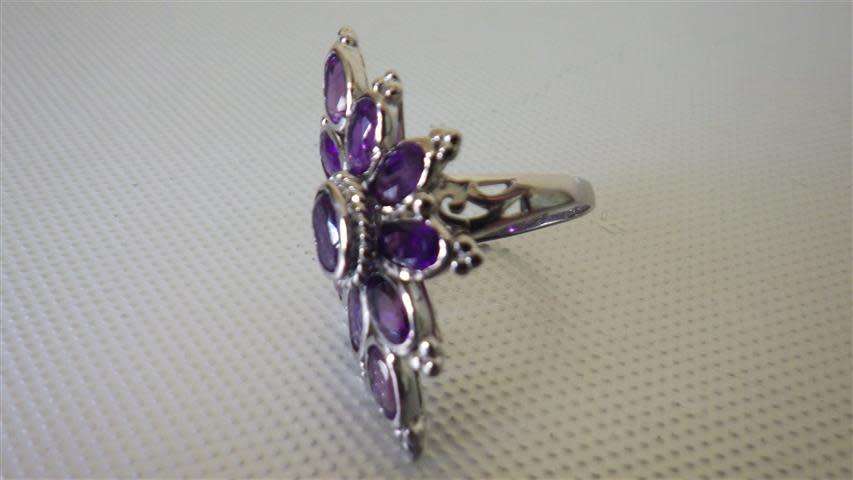 Awesome Sterling Silver Amethyst Ring