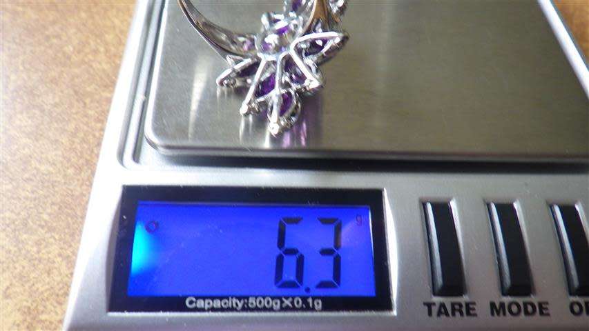 Awesome Sterling Silver Amethyst Ring