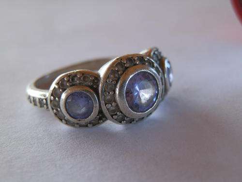 Vintage sterling silver amethyst ring - shipping R40 insured