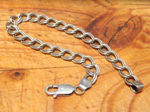 Sterling silver double link bracelet - shipping R40 insured