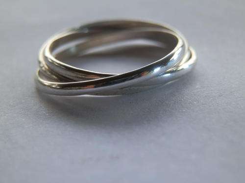 Sterling silver Russian wedding ring - shipping R45 insured