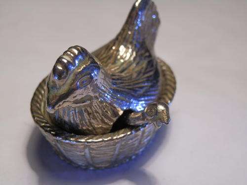 Antique silver mustard pot - two (2) weeks to pay