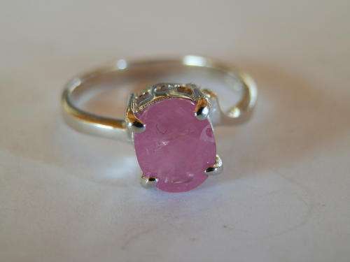 New solid sterling silvel ruby ring - two (2) weeks to pay