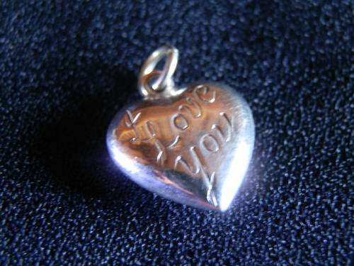 Sterling silver heart pendant - thirty (30) days to pay