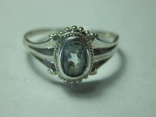 Sterling silver blue topaz ring - thirty (30) days to pay