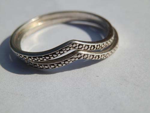 Sterling silver double wishbone ring - thirty (30) days to pay