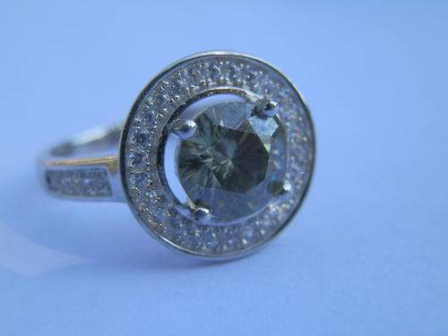 New sterling silver 1.4ct diamond ring - thirty (30) days to pay
