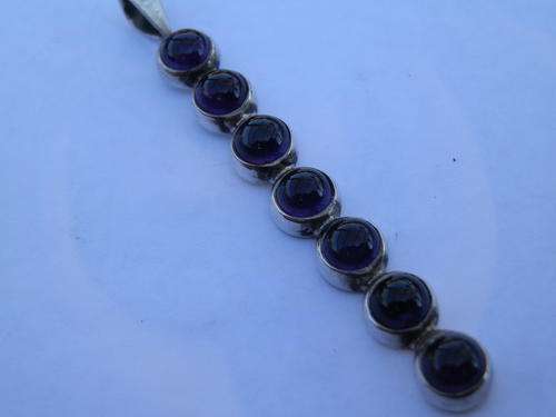 Sterling silver amethyst pendant - thirty (30) days to pay