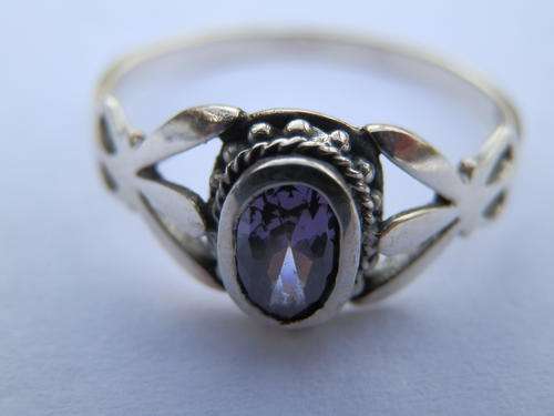 Sterling silver amethyst ring - thirty (30) days to pay