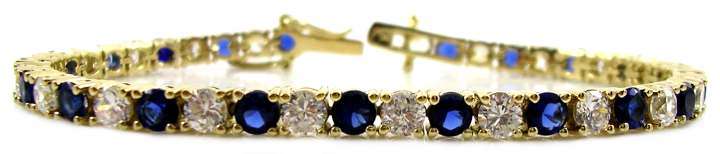 4.3 CARAT SIMULATED SAPPHIRE GEMSTONE TENNIS BRACELET