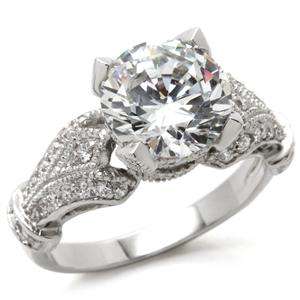 CLASSIC VINTAGE STYLE 1.5 CARAT RING 8 MM SIZE 8