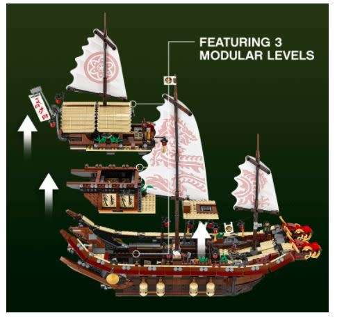 LEGO 70618 NINJAGO Movie Destiny`s Bounty (2295 Pieces) (Discontinued by Manufacturer)