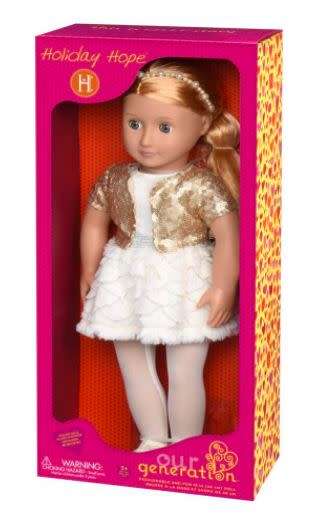 Our Generation Classic Doll Holiday Hope 18 inch Blonde