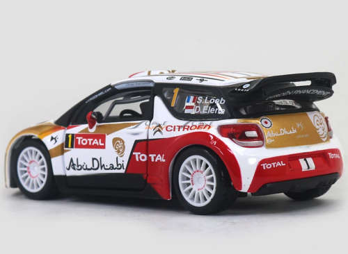 Bburago 1/32 Scale Rally Car - 2013 Citroen Total World Rally Team Sebastien Loeb