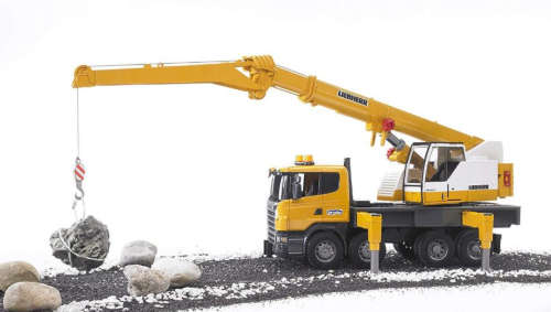 Bruder Scania R-Series Liebherr Crane With Light and Sound