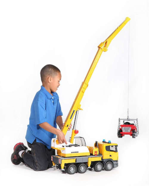 Bruder Scania R-Series Liebherr Crane With Light and Sound