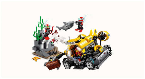 LEGO 60092 City Deep Sea Explorers Submarine (Discontinued by Manufacturer) Hard-to-find